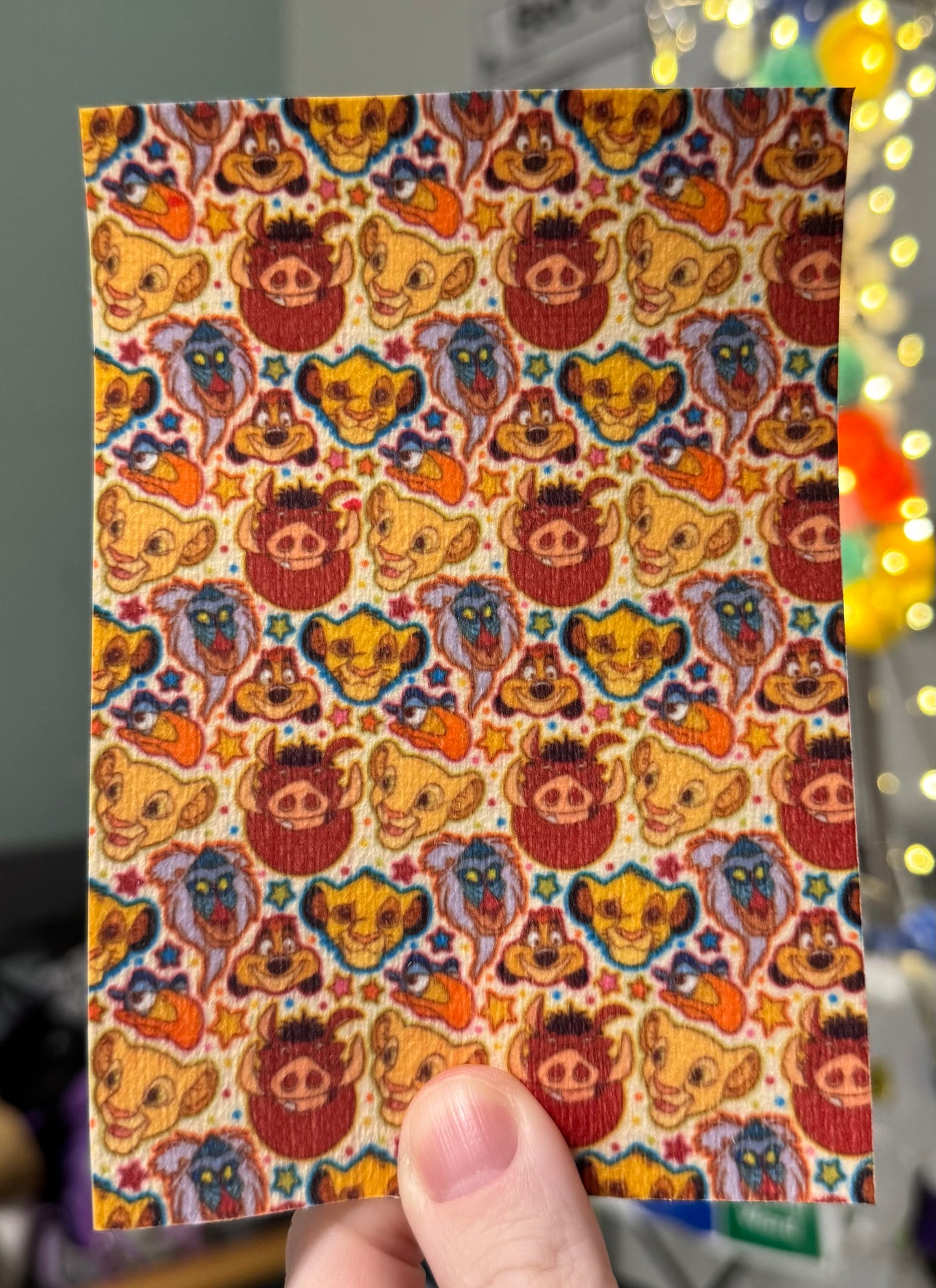 Lion king character faces Tubie tape