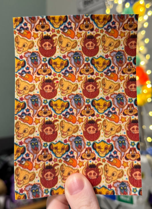 Lion king character faces Tubie tape