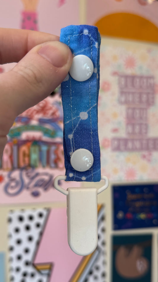 Blue constellations Tubie clips