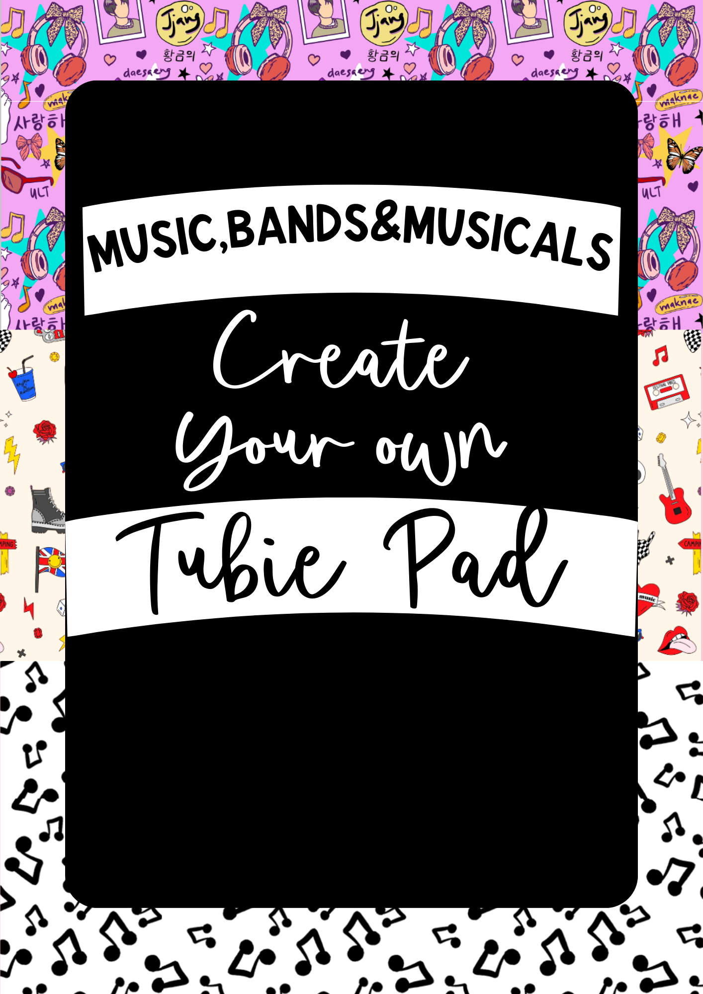 Create Your Own tubie pads music, band & musicals