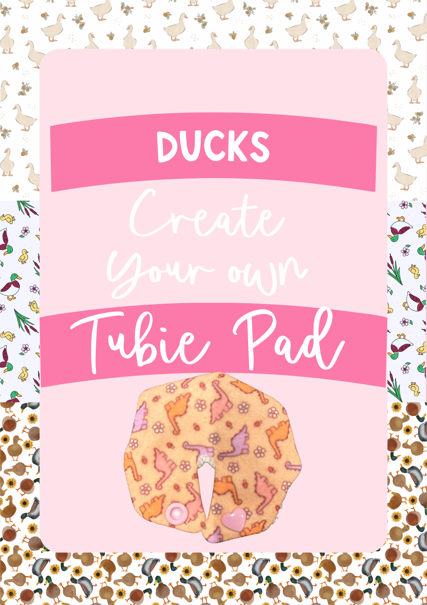 Create Your Own tubie pads ducks and chickens