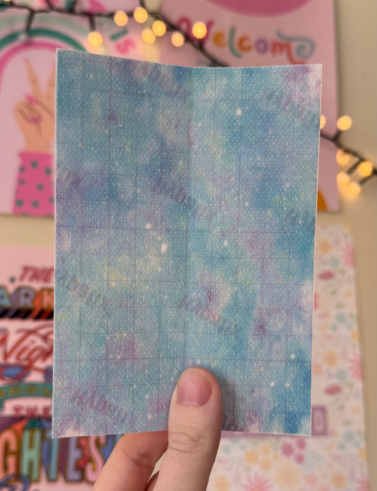 Galaxy blues and purples tubie tape