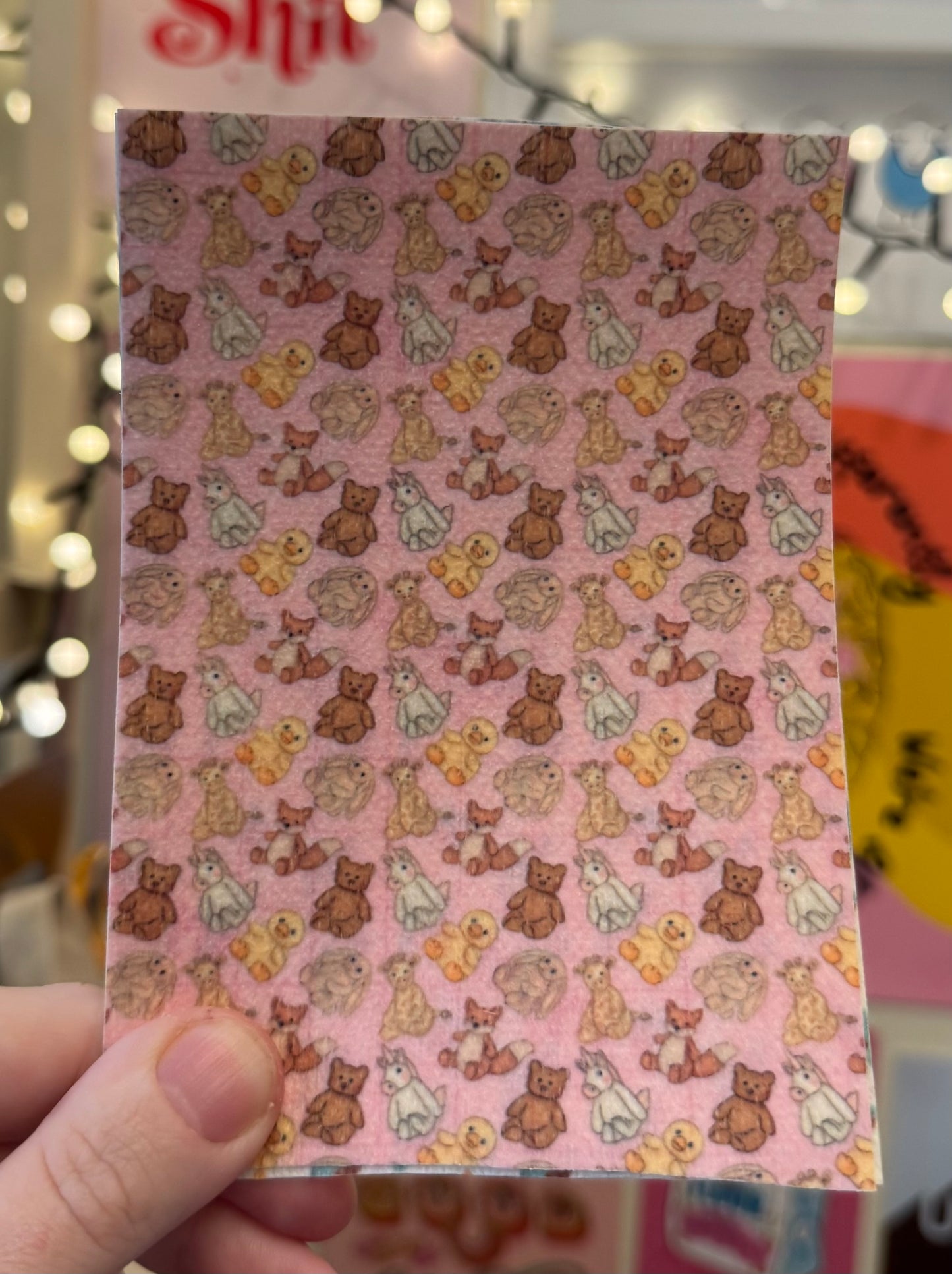 Pink Jellycat teddys-  Bartholomew, unicorn, fox, chicks & bunny’s Tubie tape