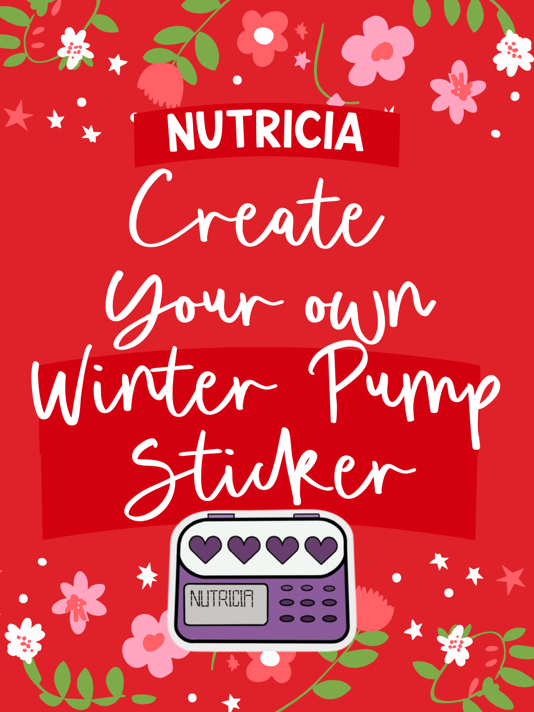 Create Your Own Christmas Nutricia Pump Sticker