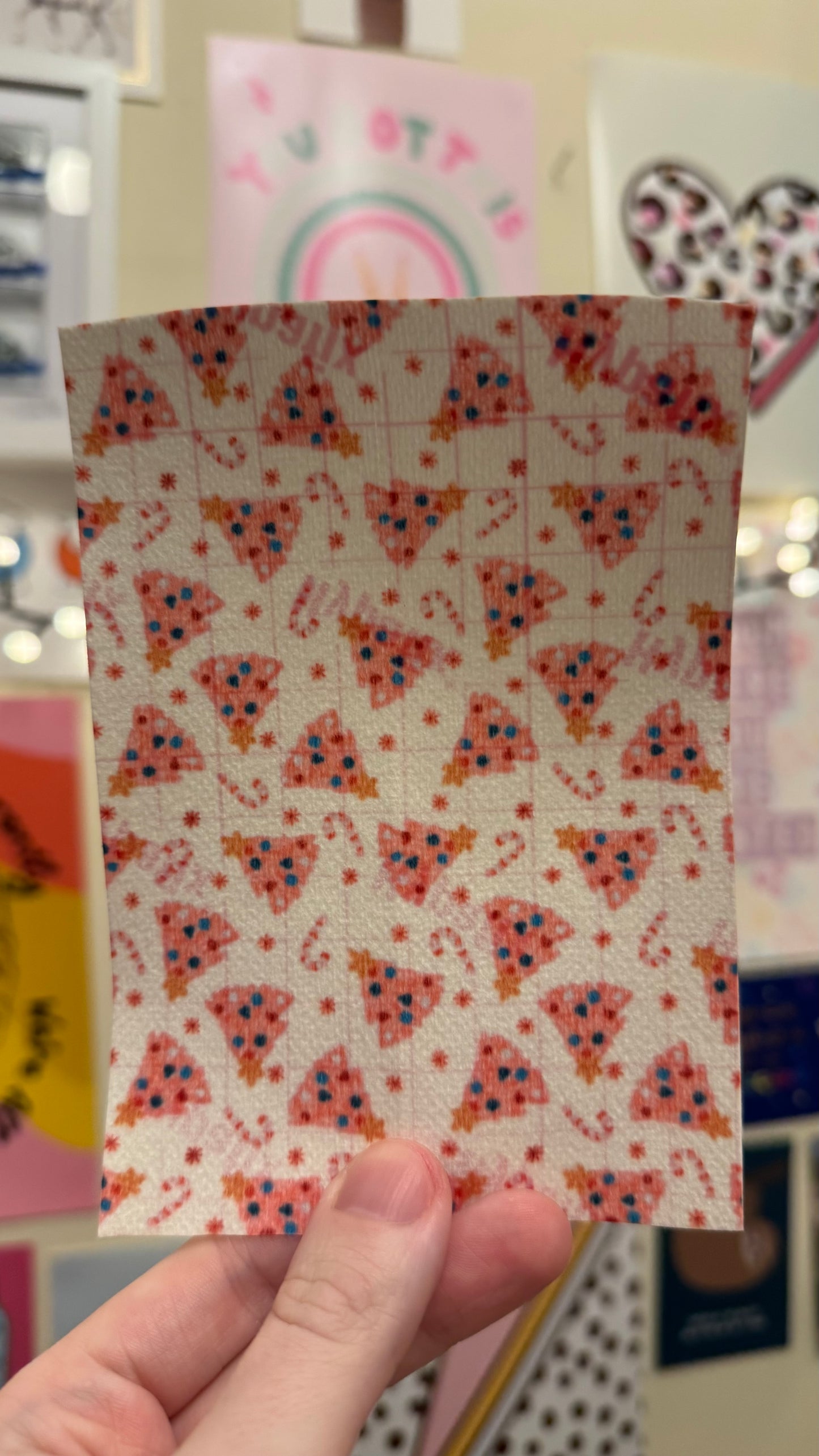 Pink Christmas trees Winter Tubie tape collection