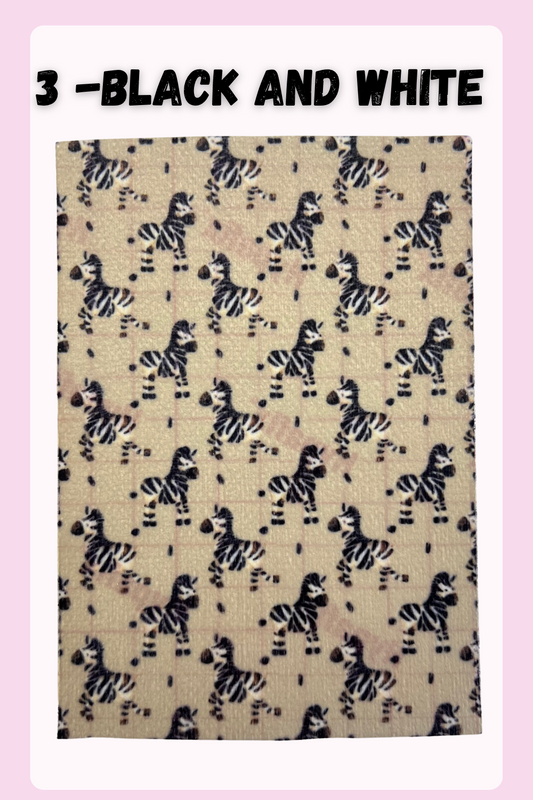Happy zebras black and white Tubie tape