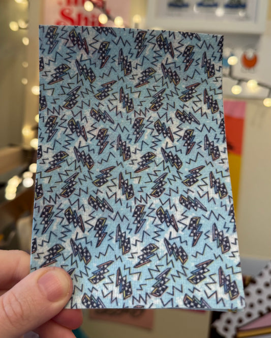 Blue & checkered lightning Tubie tape