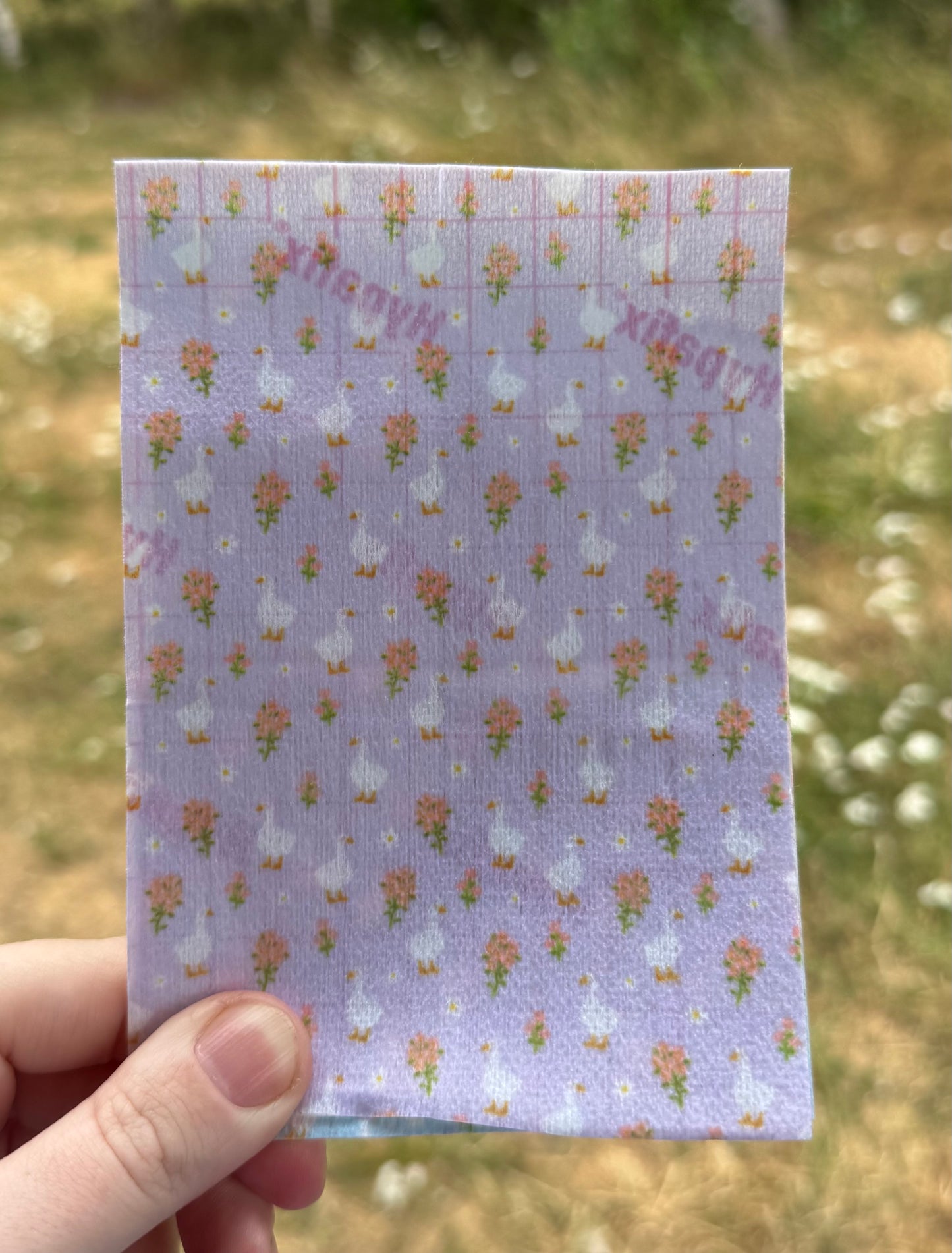 Purple ducks and flowersTubie tape