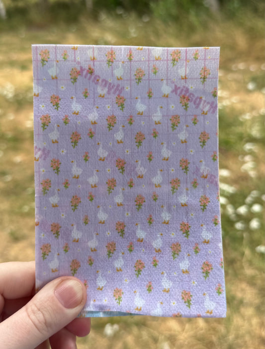 Purple ducks and flowersTubie tape