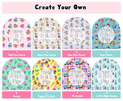 Create Your Own tubie pads children's tv characters
