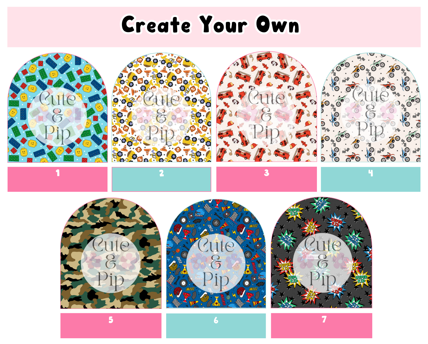 Create Your Own tubie pads