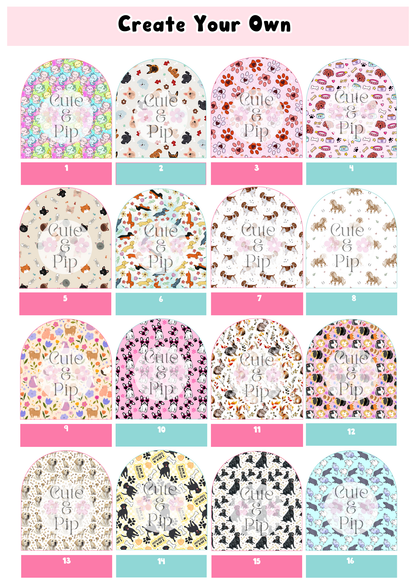 Create Your Own tubie pads pets and animals
