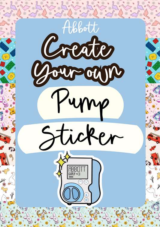 Create Your Own Abbott Pump Sticker