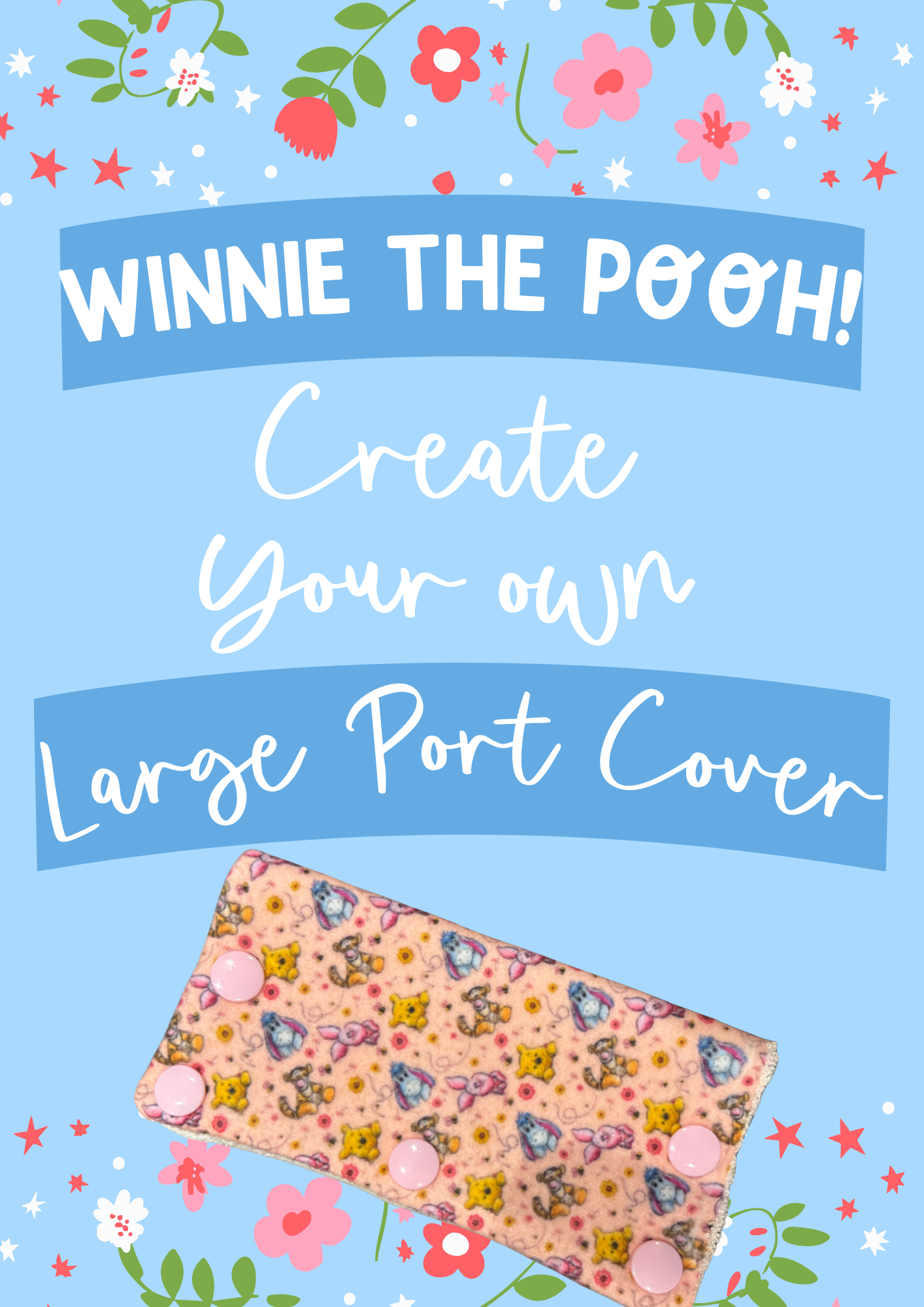 Create Your Own Winnie the Pooh large port covers