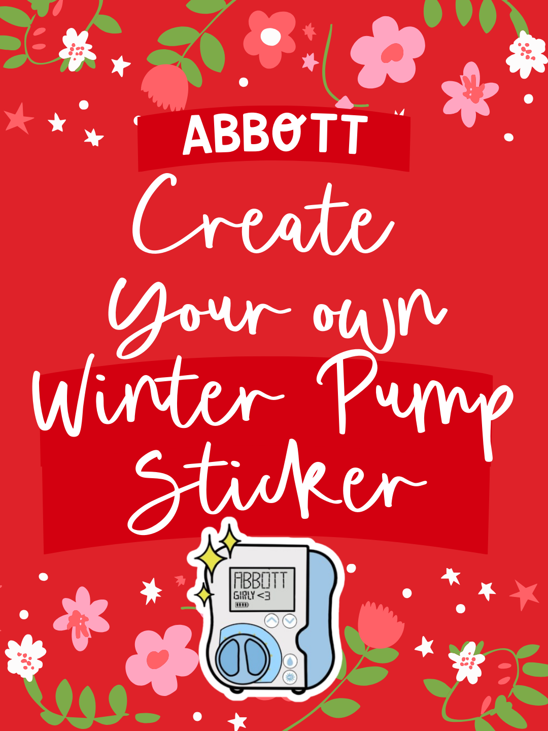 Create Your Own Christmas Abbott Pump Sticker