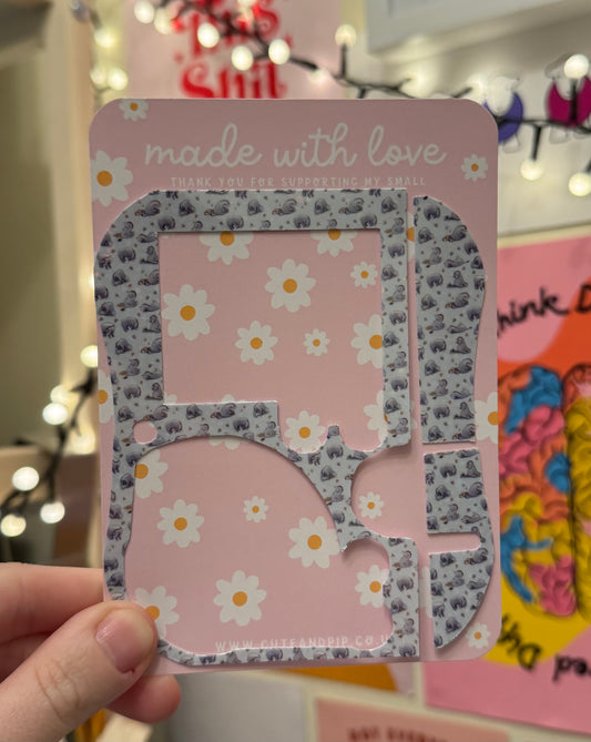 Eeyore Winnie the Pooh Abbott non-personalised pump sticker