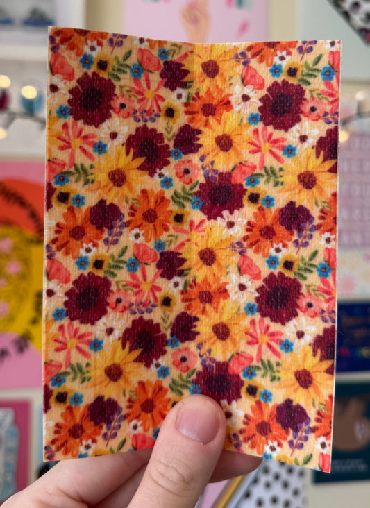 Summer flowers, red, oranges and yellows sunflowers summer 2025 tubie tape collection