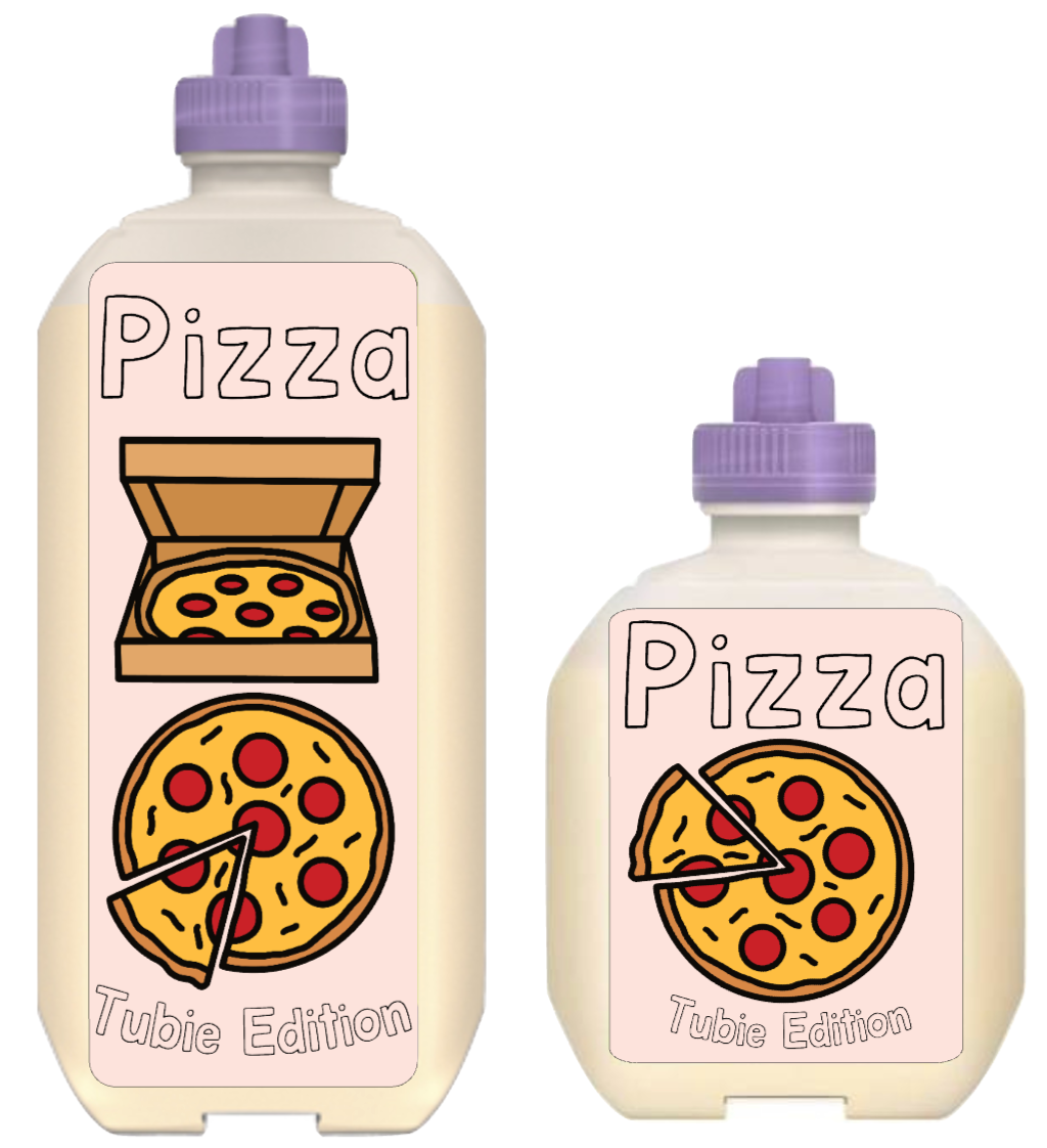 (Nestle Peptamen) Pizza Tubie edition - Foodie al Tubie (feed bottle stickers)