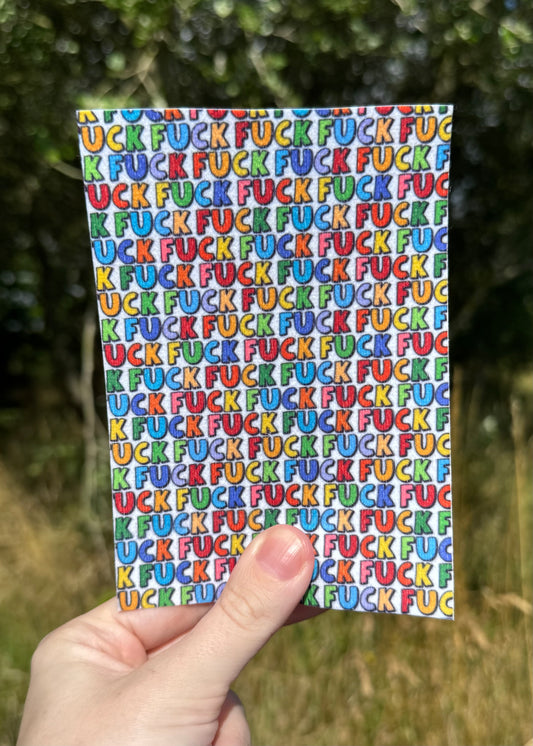 Rainbow f*cks swearing, funny adult tubie tape