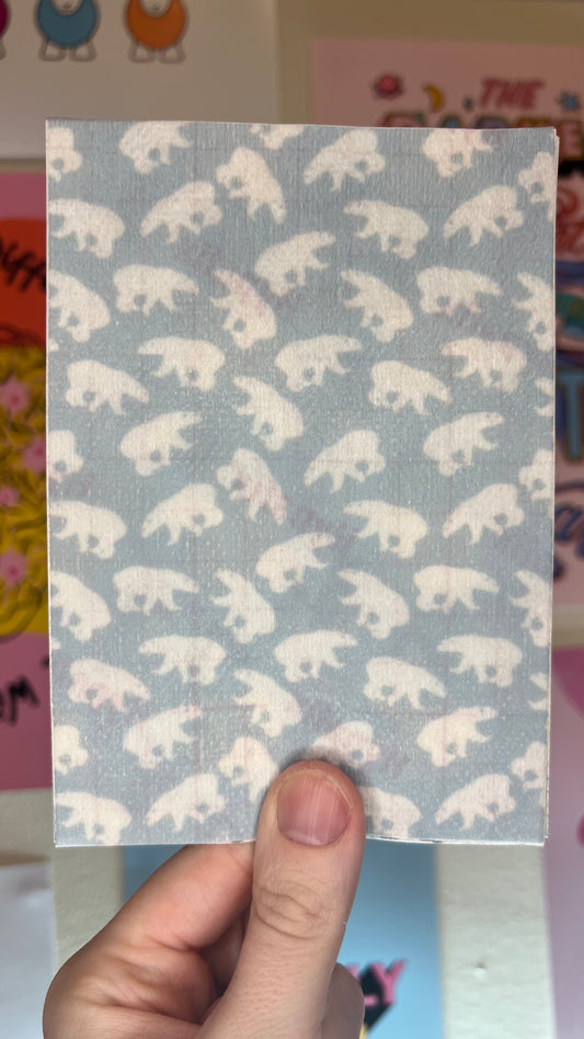 Blue and white polar bears Tubie tape