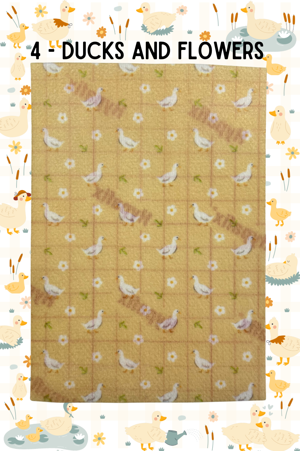 Little ducks and flowers Tubie tape