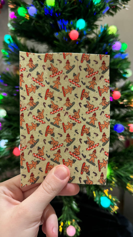 Snowboarding gingerbreads Winter Tubie tape collection