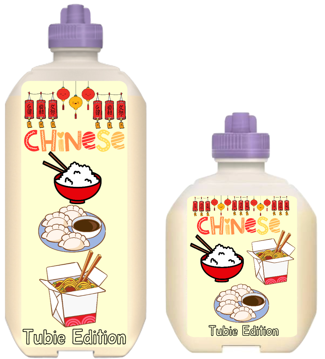 (Nestle Peptamen) Chinese tubie edition - Foodie al Tubie (feed bottle stickers)