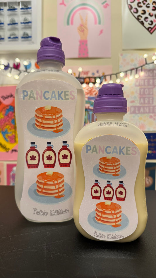 Pancakes tubie edition - Foodie al Tubie feed bottle stickers
