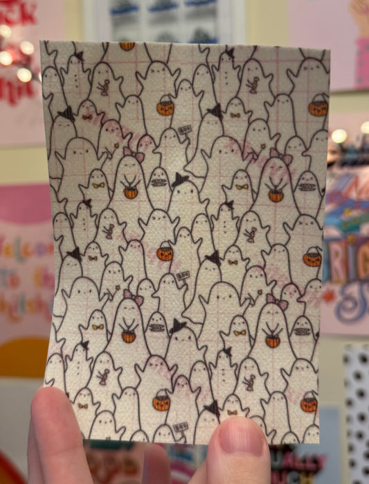 Black & White ghost families Halloween  tubie tape collection