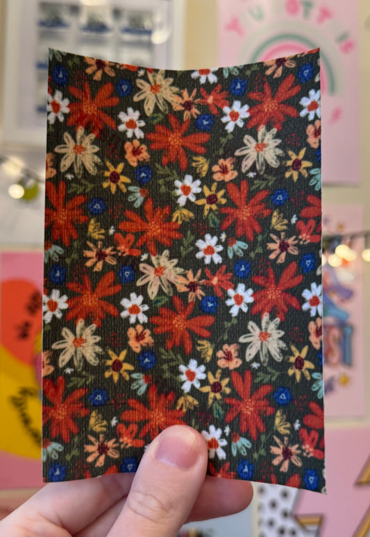 Cute autumn green floral tubie tape Halloween collection