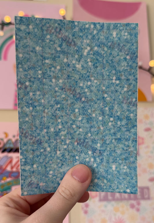 Glitter effect tubie tape