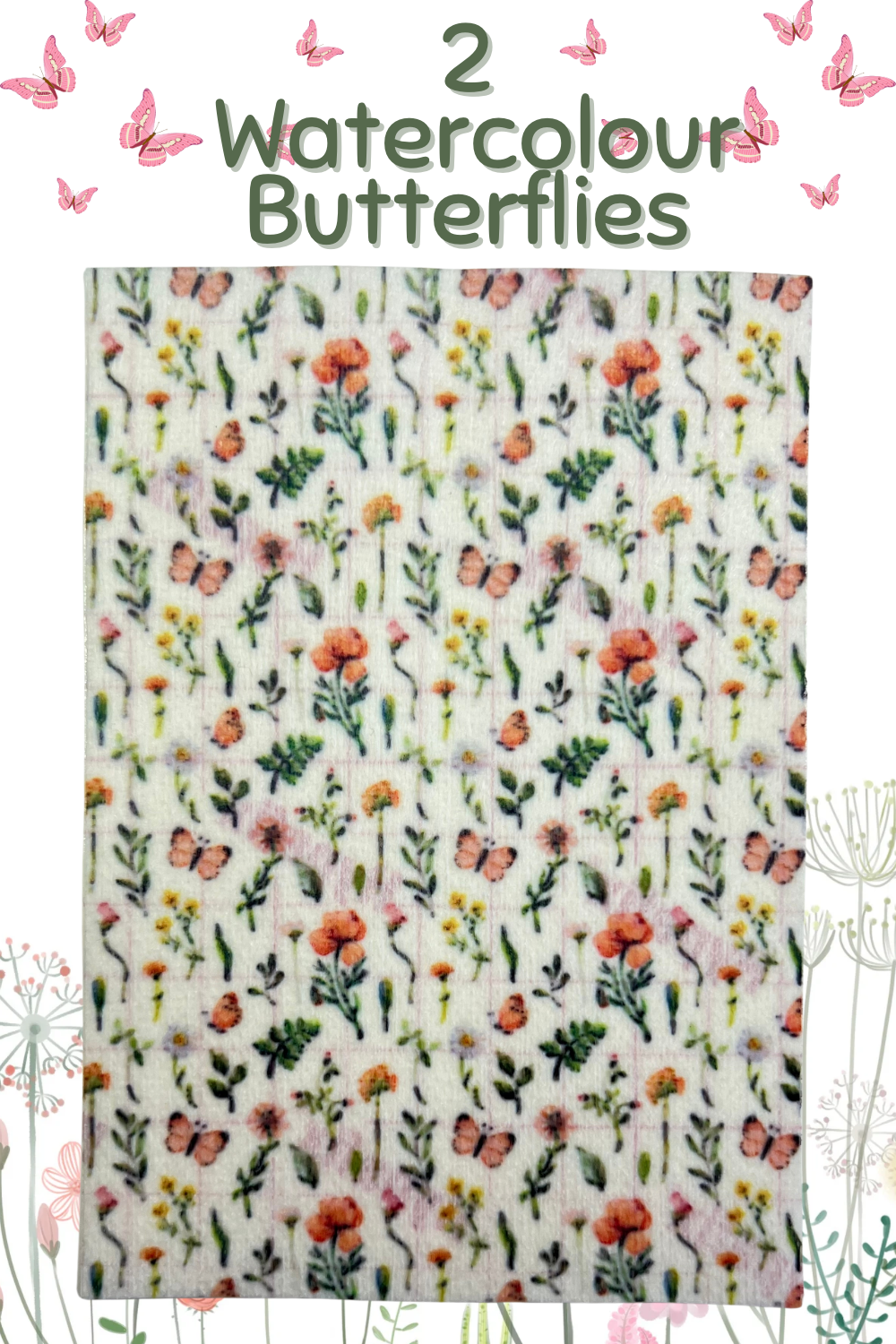 Butterfly’son wildflowers meadow Tubie tape