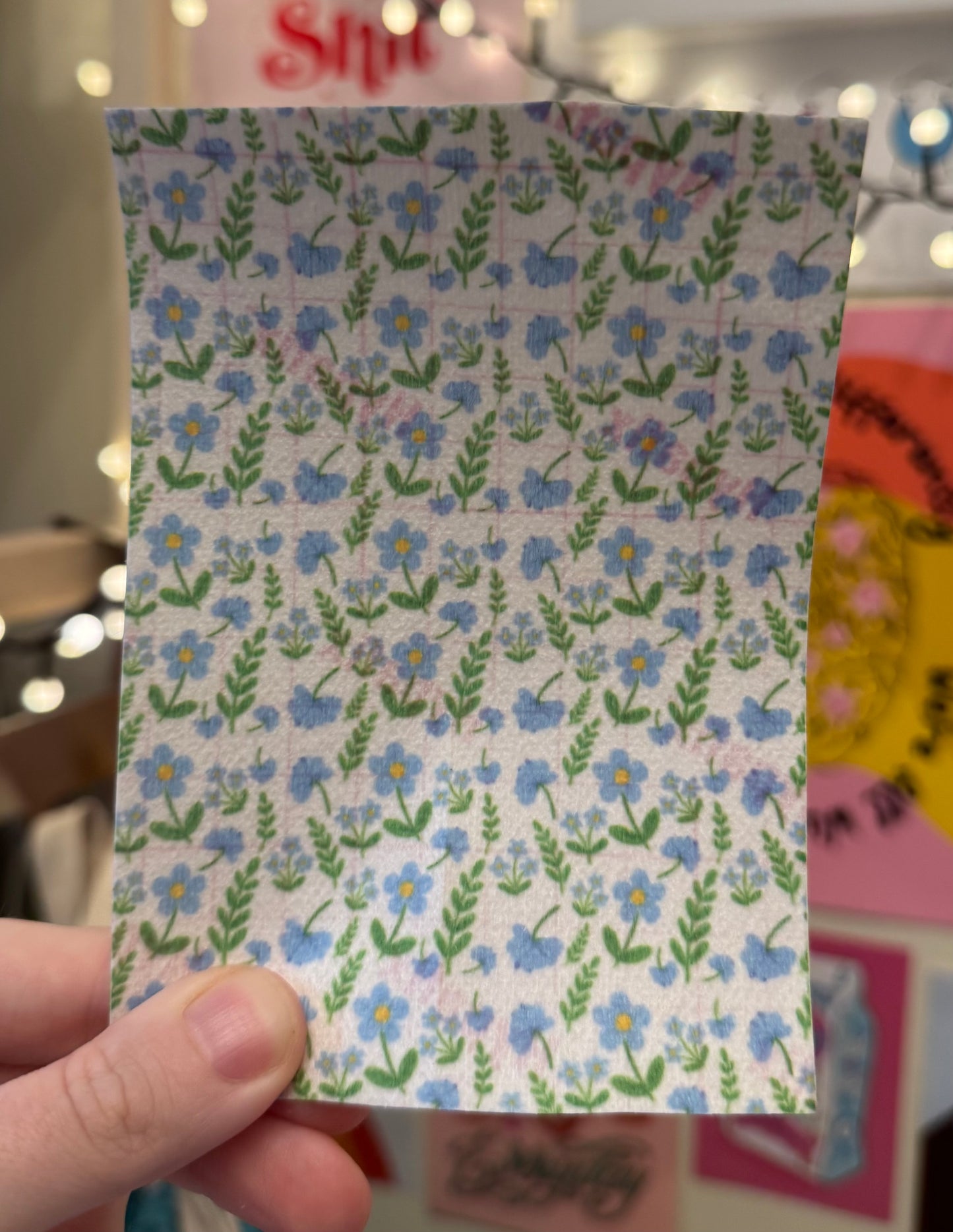 Summer blue flowers Tubie tape