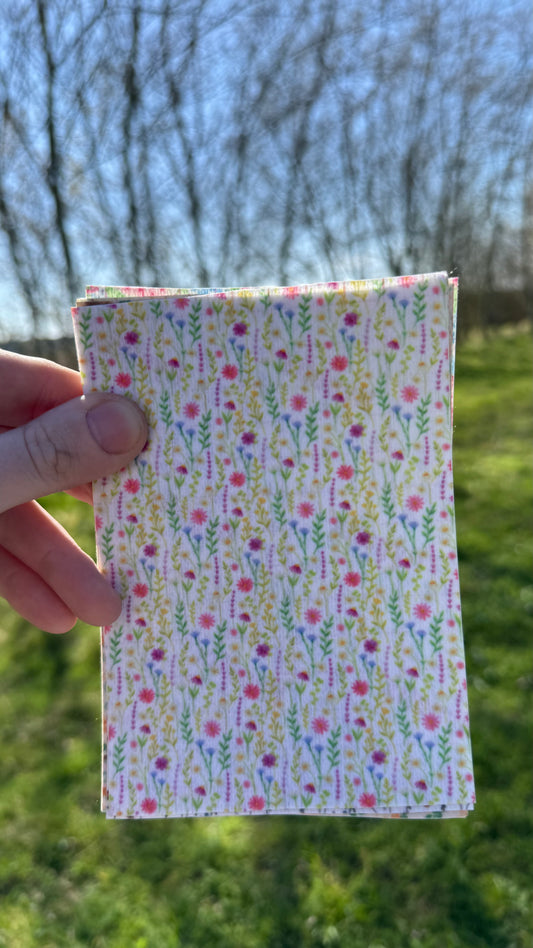 Water colour flowers Tubie tape