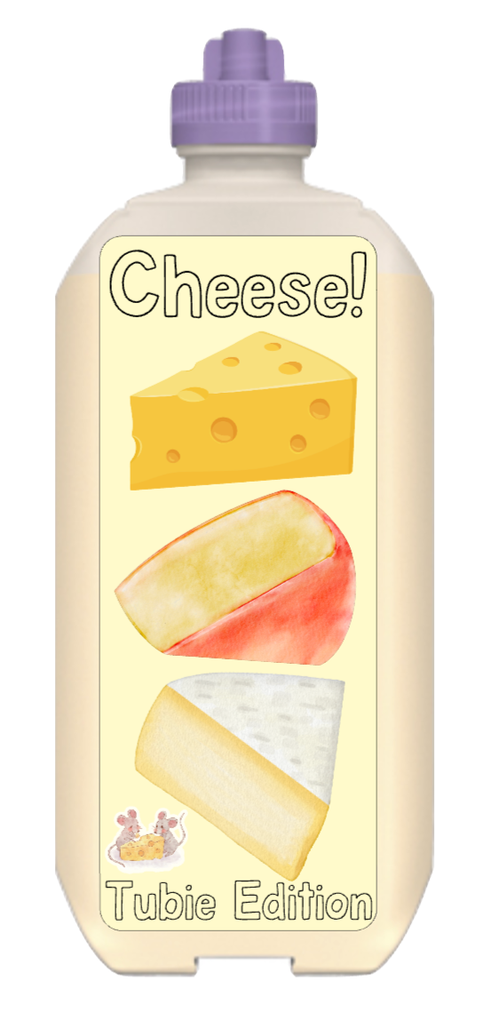 (Nestle Peptamen) cheese tubie edition - Foodie al Tubie (feed bottle stickers)