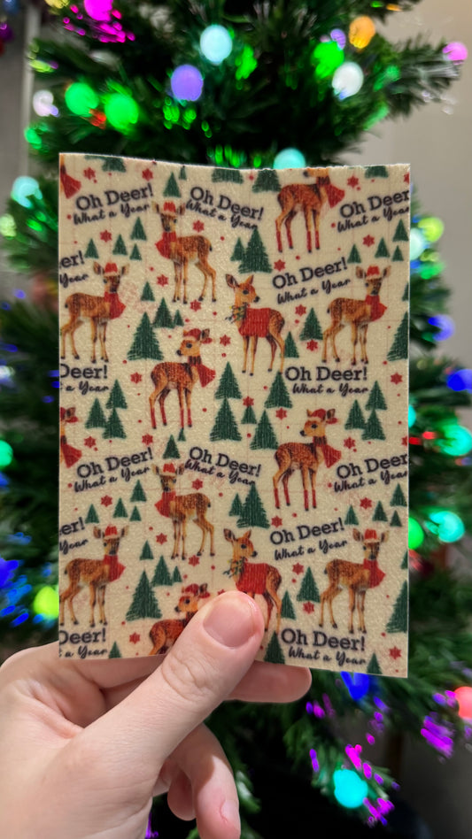 “Oh deer what a year”! Funny & relatable Winter Tubie tape collection