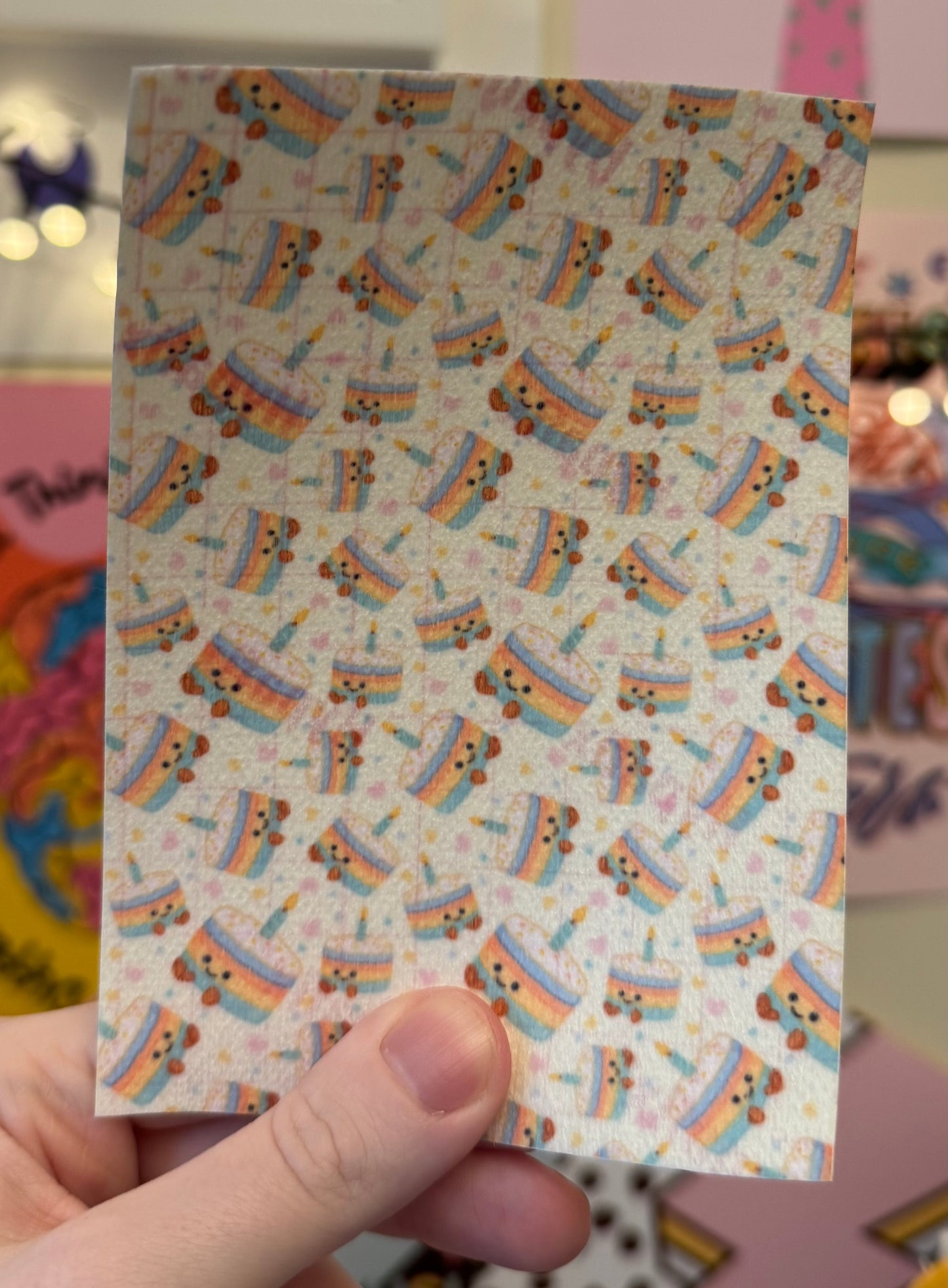 Jellycat birthday cake Tubie tape