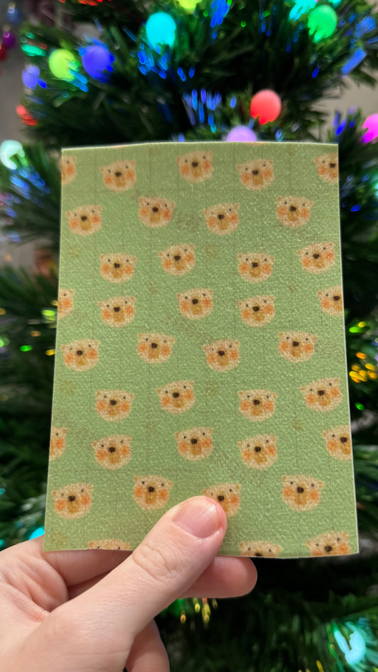 Happy polar bear faces Winter Tubie tape collection