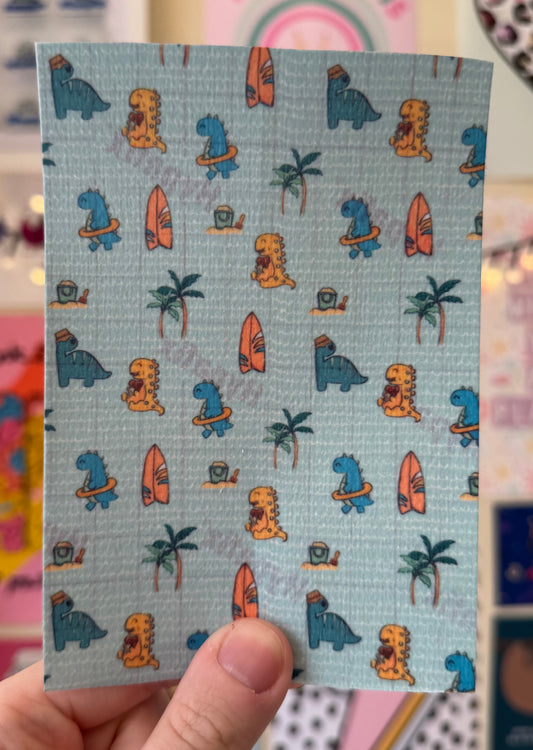 summer & Beach dinos / dinosaurs summer 2025 collection! Tubie tape