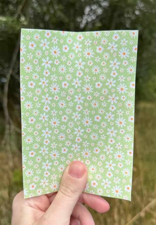 Green flowers cute pastel tubie tape collection