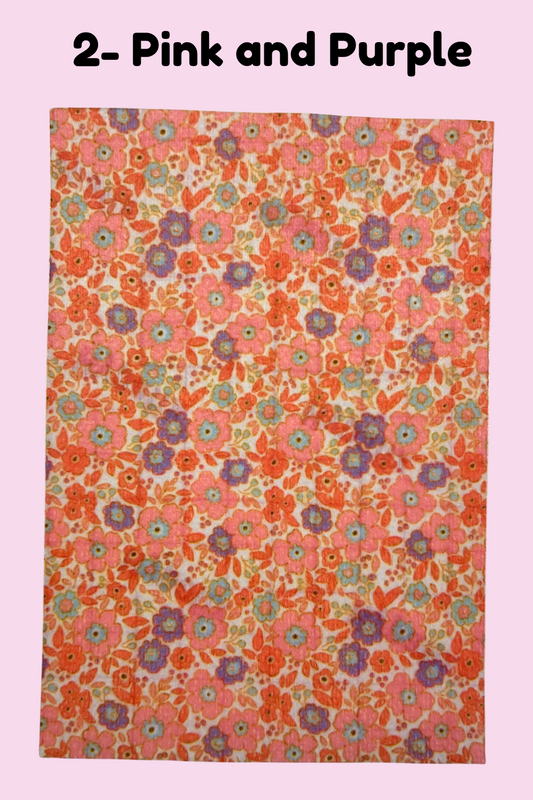 Floral liberty inspired print pink and purple Tubie tape