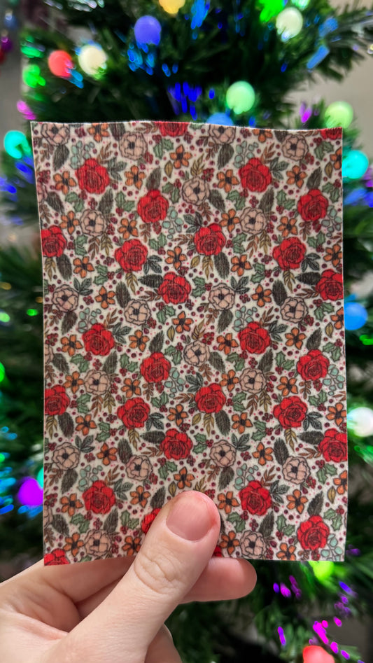 poinsettia Xmas flowers Winter Tubie tape collection