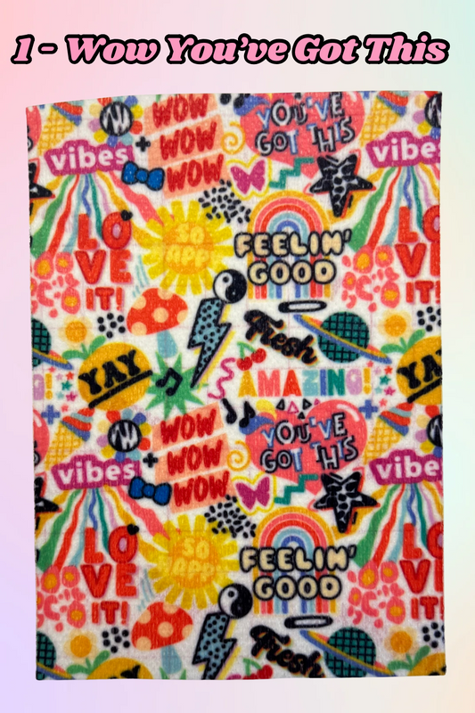 You’ve got this!, amazing!, rainbow positive empowerment Tubie tape