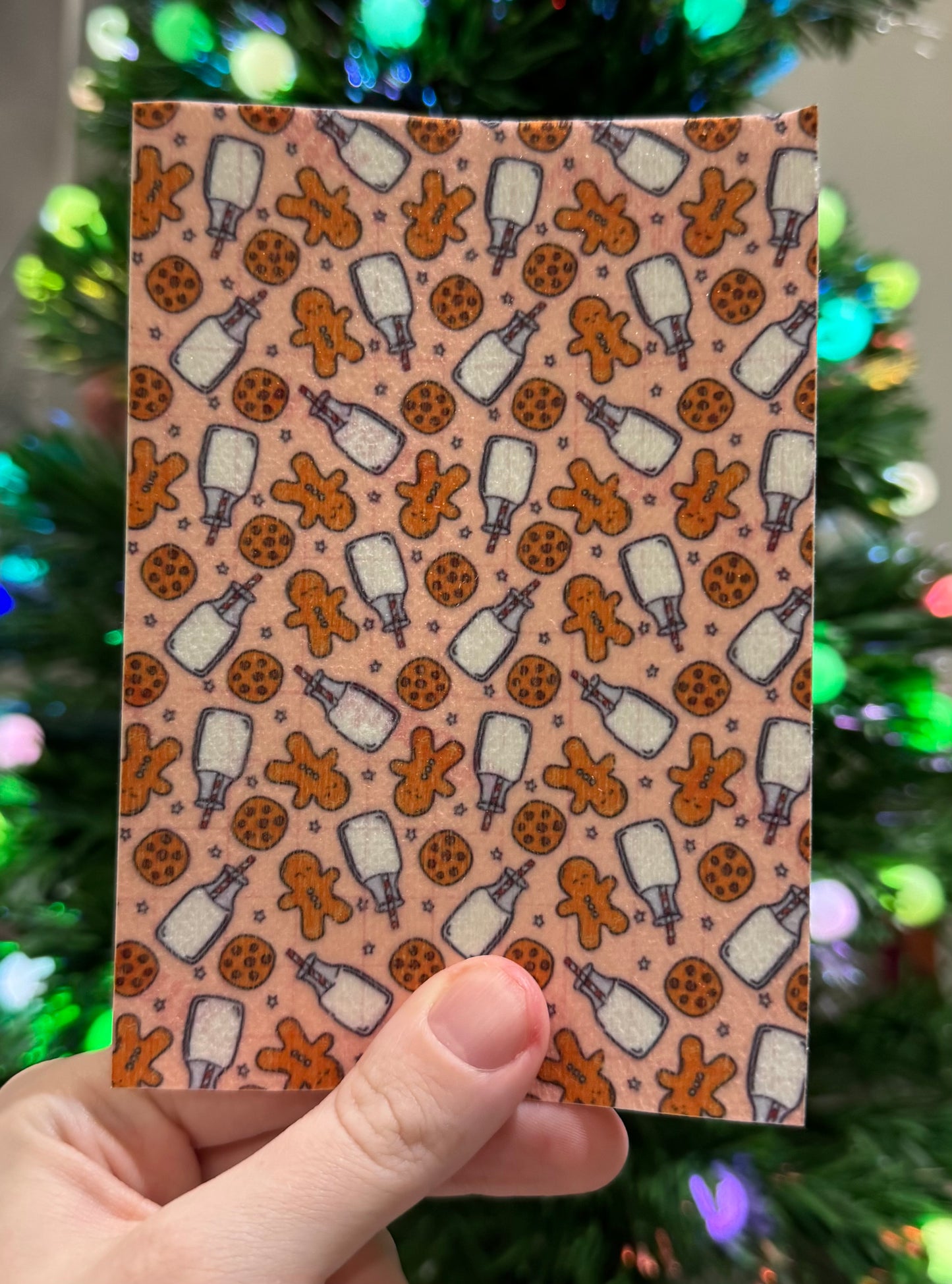 Pink cookies, milk and gingerbread Winter Tubie tape collection