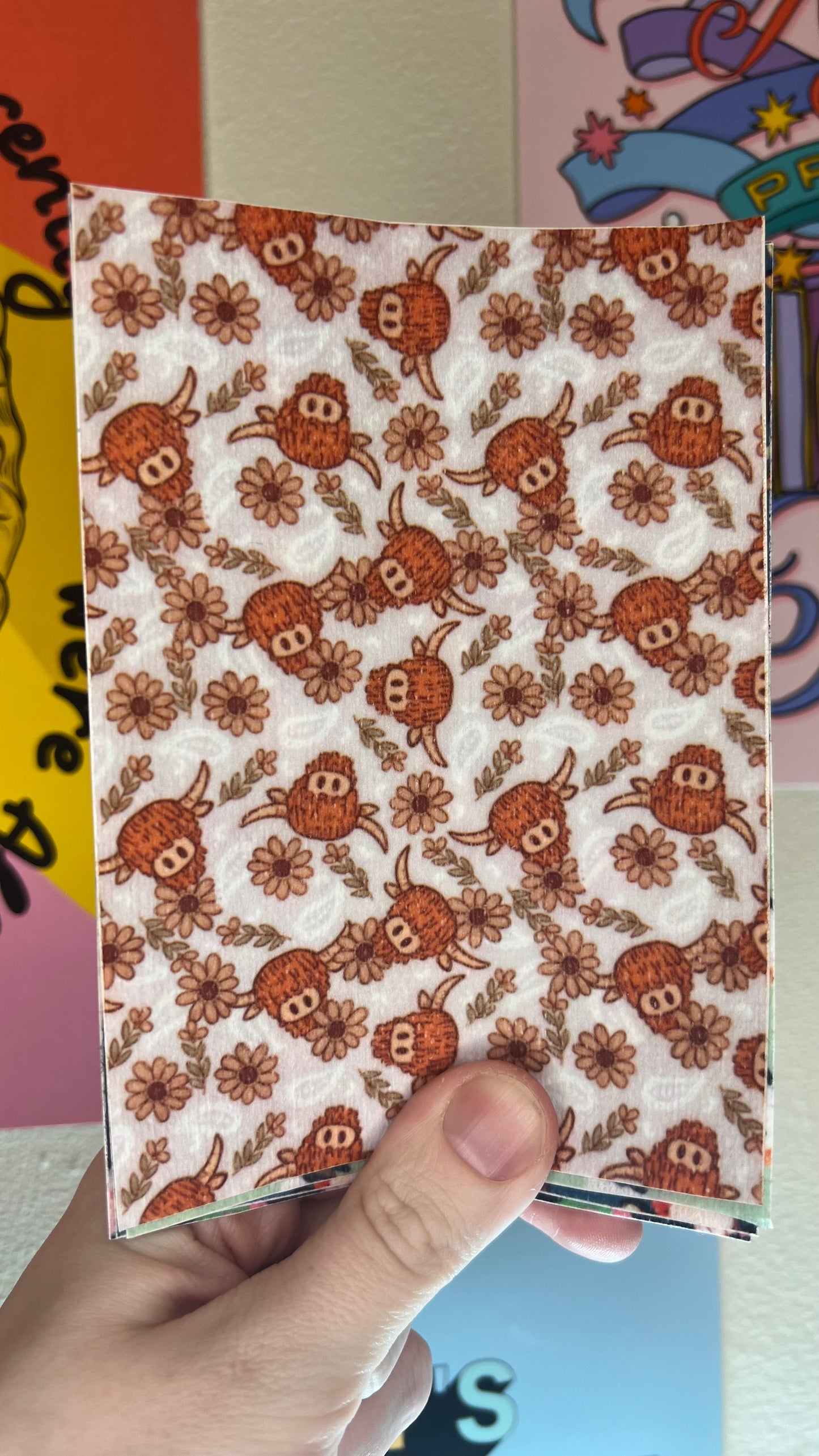 Boho floral cows Tubie tape