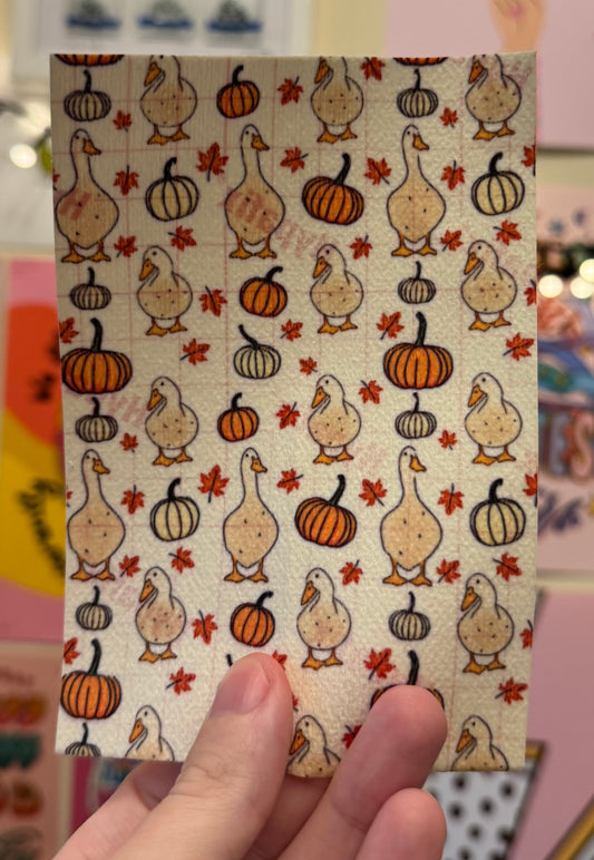 Autumn ducks & pumpkins tubie tape Halloween duck collection