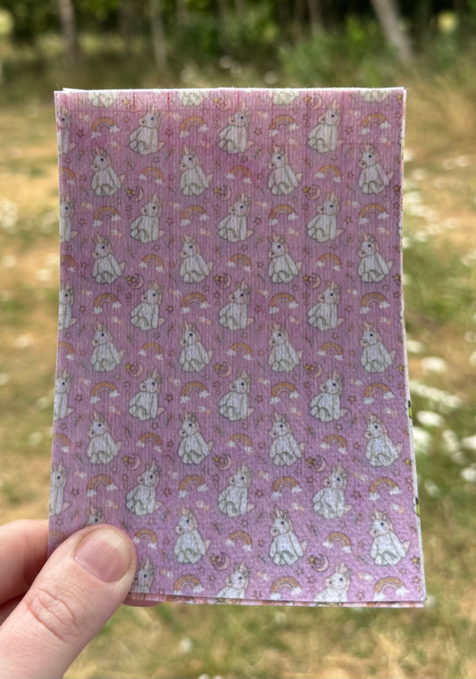 Jellycat purple unicorn Tubie tape