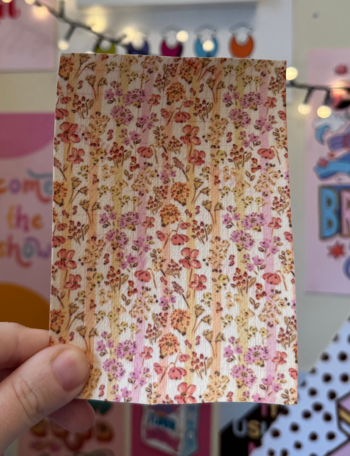 Summer Purple water colour floral Tubie tape