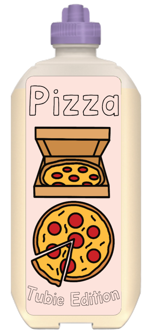 (Nestle Peptamen) Pizza Tubie edition - Foodie al Tubie (feed bottle stickers)