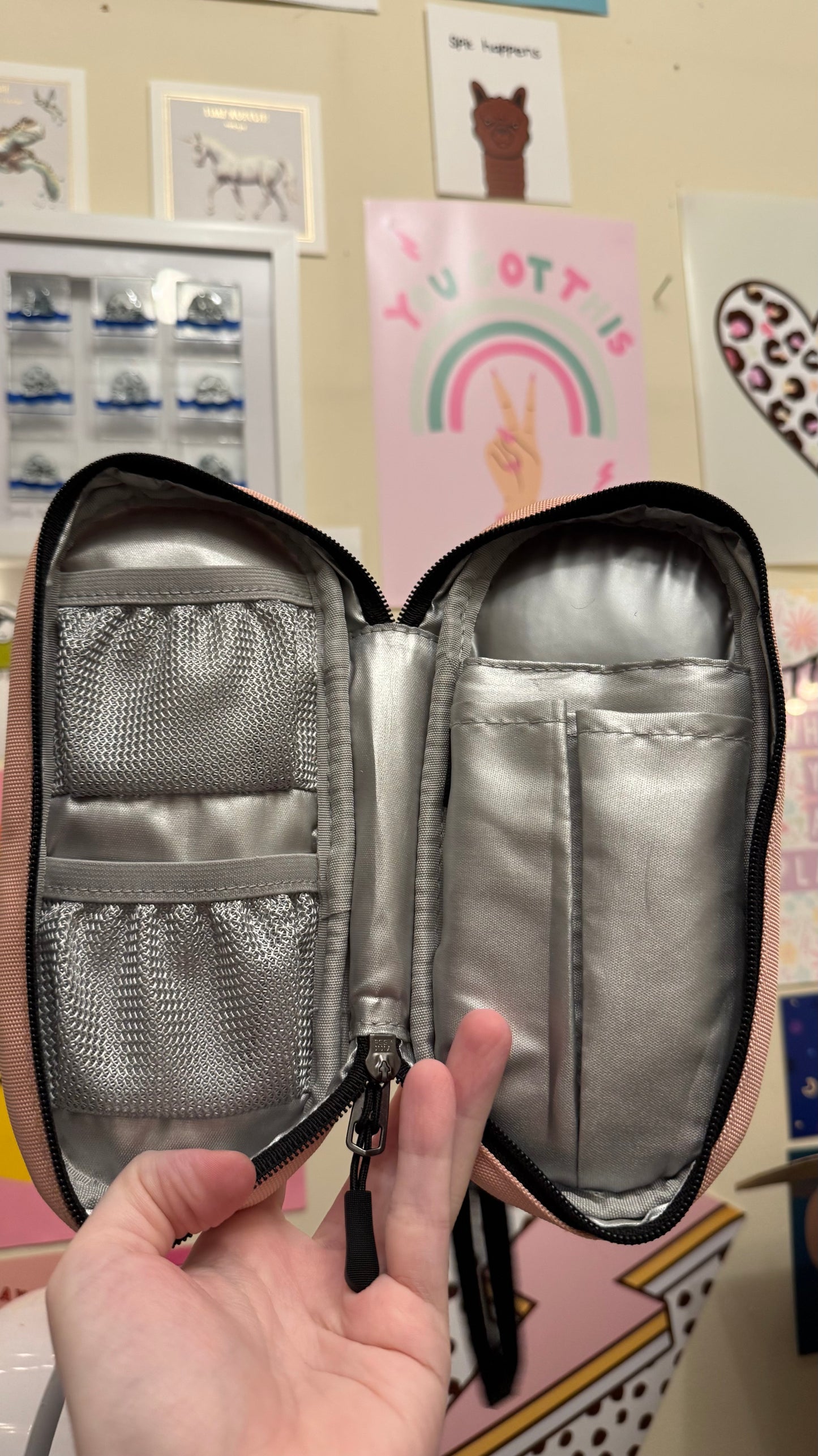 travel meds case with personalised name medical tag (medical supplies NOT included)